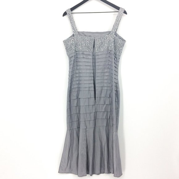 KM COLLECTIONS BY MILLA BELL Silver Sequin Dress - Picture 6 of 8
